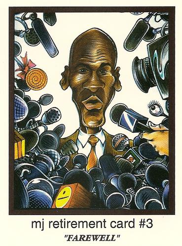 1993 First Amendment Publishing Skinnies #118 Jordan Retires Front