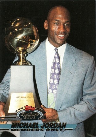 1993 Stadium Club Members Only #NNO Michael Jordan Front