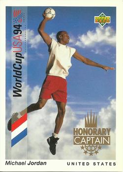 1993 Upper Deck World Cup Preview English/Spanish - Honorary Captains #HC3 Michael Jordan Front