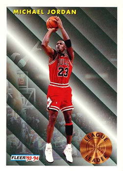 1993-94 Fleer #224 Michael Jordan - Scoring/Steals Leader Front