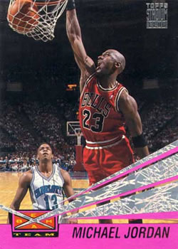 1993-94 Stadium Club - Beam Team #4 Michael Jordan Front