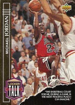 1993-94 Upper Deck - Locker Talk #LT1 Michael Jordan Front