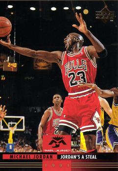 1993-94 Upper Deck - Michael Jordan Mr. June #MJ1 Michael Jordan - Jordan's a Steal Front