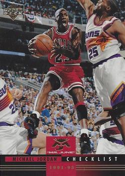 1993-94 Upper Deck - Michael Jordan Mr. June #MJ10 Michael Jordan - M.J.-Mr. June Checklist Front