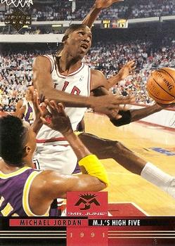 1993-94 Upper Deck - Michael Jordan Mr. June #MJ2 Michael Jordan - M.J.'s High Five Front