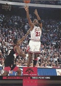 1993-94 Upper Deck - Michael Jordan Mr. June #MJ5 Michael Jordan - Three-Point King Front