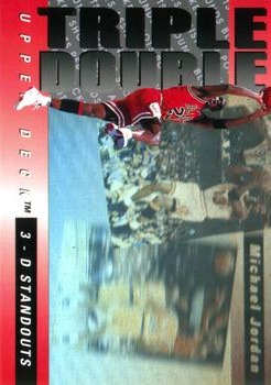 1993-94 Upper Deck - Triple Double 3-D Standouts #TD2 Michael Jordan Front