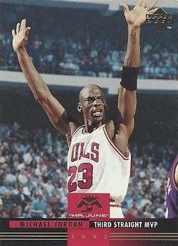 1993-94 Upper Deck French #174 Michael Jordan / Third Straight MVP Front