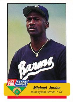 1994 Fleer ProCards #633 Michael Jordan - VAR: Barons not fully visible on jersey Front