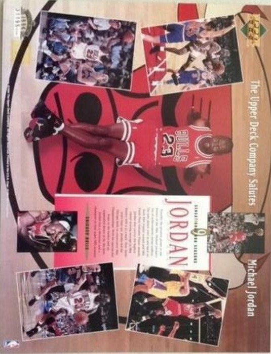 1994 Upper Deck Authenticated Salutes Michael Jordan #NNO Michael Jordan Front