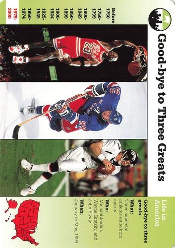 1994-01 Grolier Story of America Cards #130.17 Good-bye to Three Greats Front