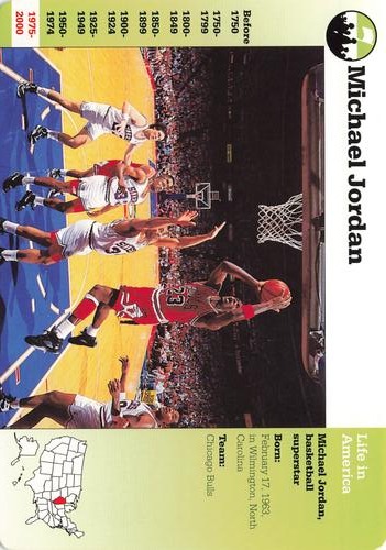 1994-01 Grolier Story of America Cards #24.12 Michael Jordan Front