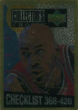 1994-95 Collector's Choice - Gold Signature #420 Michael Jordan - Checklist: 368-420 Front