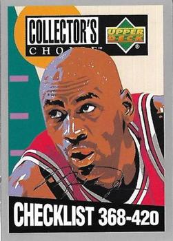 1994-95 Collector's Choice - Silver Signature #420 Michael Jordan - Checklist: 368-420 Front