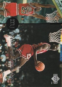 1994-95 Collector's Choice French - Michael Jordan Rare Air Decade of Dominance #J3 Michael Jordan Front