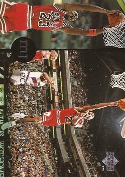 1994-95 Collector's Choice French - Michael Jordan Rare Air Decade of Dominance #J8 Michael Jordan Front