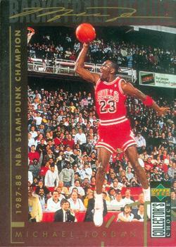 1994-95 Collector's Choice French #213 Michael Jordan - 1987-88 NBA Slam-Dunk Champion Front