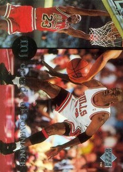 1994-95 Collector's Choice German - Michael Jordan Rare Air Decade of Dominance #J6 Michael Jordan Front