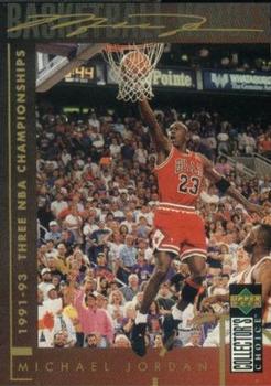 1994-95 Collector's Choice Italian #217 Michael Jordan - 1991-93 Three NBA Championships Front