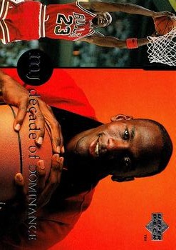 1994-95 Collector's Choice Spanish - Michael Jordan Rare Air Decade of Dominance #J2 Michael Jordan Front