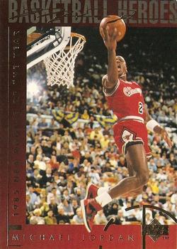 1994-95 Upper Deck - Basketball Heroes: Michael Jordan #37 Michael Jordan - 1985 NBA Rookie of the Year Front
