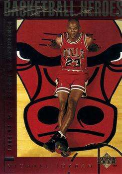 1994-95 Upper Deck - Basketball Heroes: Michael Jordan #44 Michael Jordan - 1985-93 M.J.'s Decade of Dominance Front