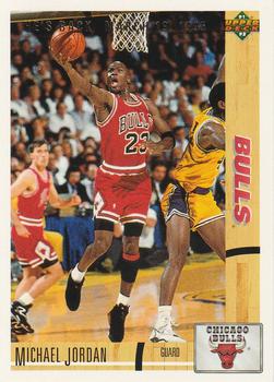 1994-95 Upper Deck - Michael Jordan He's Back Reprints #44 Michael Jordan - 1991-92 Upper Deck Front