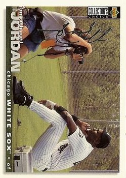 1995 Collector's Choice - Silver Signature #500 Michael Jordan Front