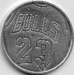1995 Upper Deck Michael Jordan Milk Caps - Slammers #10 Michael Jordan Front