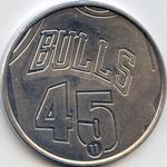 1995 Upper Deck Michael Jordan Milk Caps - Slammers #11 Michael Jordan Front