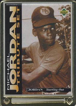 1995 Upper Deck Michael Jordan Tribute Set #JT1 Michael Jordan - Starting Out Front