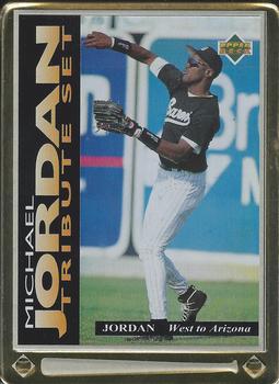 1995 Upper Deck Michael Jordan Tribute Set #JT2 Michael Jordan - West to Arizona Front