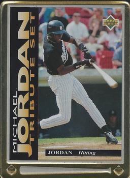 1995 Upper Deck Michael Jordan Tribute Set #JT3 Michael Jordan - Hitting Front