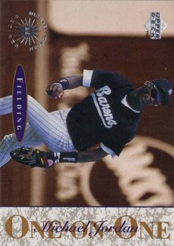 1995 Upper Deck Minor League - Michael Jordan One On One #2 Michael Jordan - Fielding Front