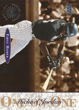 1995 Upper Deck Minor League - Michael Jordan One On One #8 Michael Jordan - First Homer Front