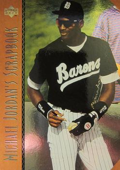 1995 Upper Deck Minor League - Michael Jordan Scrapbook #MJ8 Life on the Road Front