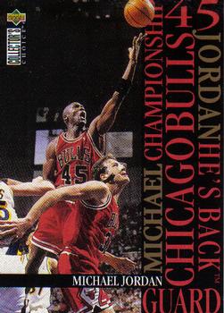 1995-96 Collector's Choice - Jordan He's Back #M1 Michael Jordan Front