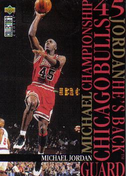 1995-96 Collector's Choice - Jordan He's Back #M3 Michael Jordan Front
