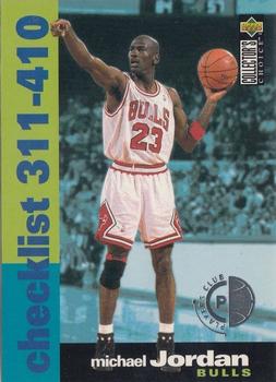 1995-96 Collector's Choice - Player's Club #410 Michael Jordan - Checklist: 311-410 Front