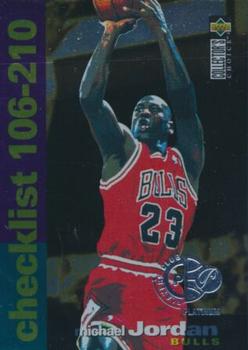 1995-96 Collector's Choice - Player's Club Platinum #210 Michael Jordan - Checklist: 106-210 Front