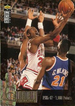 1995-96 Collector's Choice - The Jordan Collection #JC2 Michael Jordan - 1986-87 3,000 Points Front