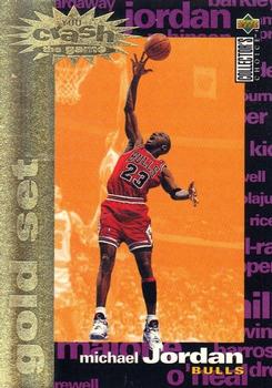 1995-96 Collector's Choice - You Crash the Game Gold Exchange: Assists/Rebounds #C1 Michael Jordan Front