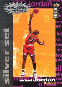 1995-96 Collector's Choice - You Crash the Game Silver Exchange: Assists/Rebounds #C1 Michael Jordan Front