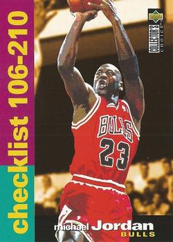 1995-96 Collector's Choice #210 Michael Jordan - Checklist: 106-210 Front