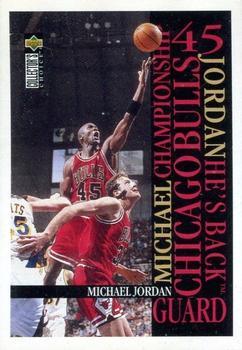 1995-96 Collector's Choice Argentina Stickers #217 Michael Jordan Front