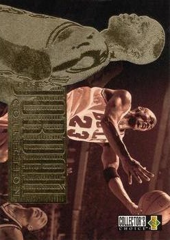 1995-96 Collector's Choice English II - The Jordan Collection #JC4 Michael Jordan - Checklist Front