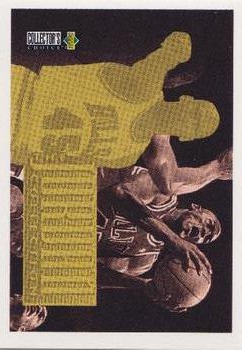 1995-96 Collector's Choice European Stickers - Michael Jordan #MJ4 Michael Jordan / Jordan Collection Front