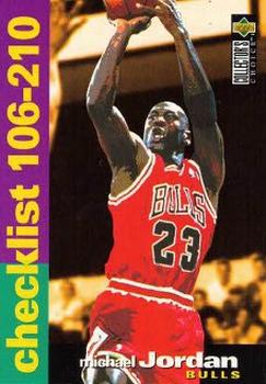 1995-96 Collector's Choice French I #210 Michael Jordan - Checklist: 106-210 Front