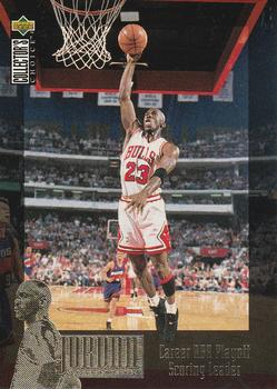 1995-96 Collector's Choice French II - The Jordan Collection #JC3 Michael Jordan - Career NBA Playoff Scoring Leader Front