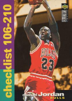 1995-96 Collector's Choice German I #210 Michael Jordan - Checklist: 106-210 Front